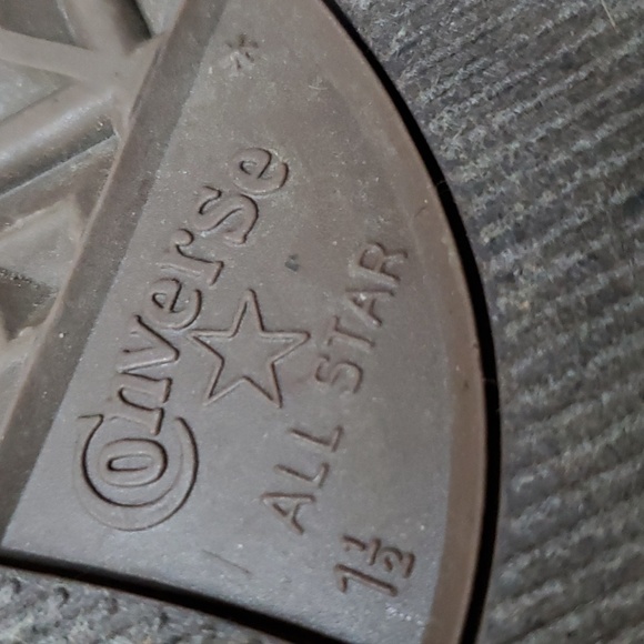 Red Chuck Taylor Converse All-Star high top sneaker size 1.5 (1 1/2) - Picture 7 of 8